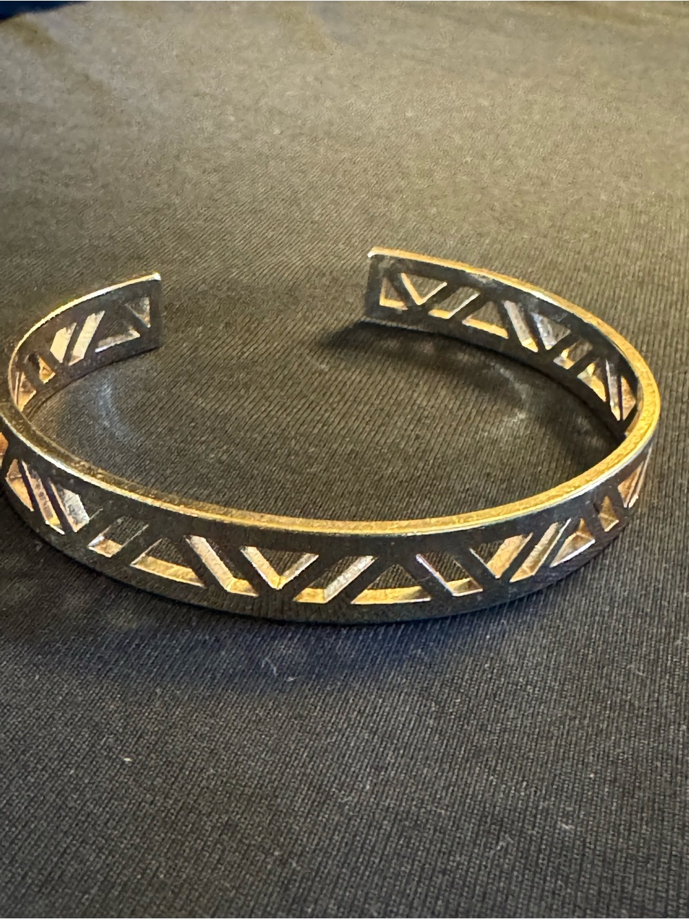 Gold Geometric Cutout Cuff